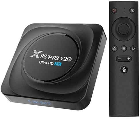 Android 11.0 TV Box, X88 Pro 20 8GB RAM 128GB ROM RK3566 CPU, Dual-Wifi 2.4G/5G Ethernet 100/1000M LAN BT 4.2 Con Set Top Box 8K/6K/3D/USB 3.0,4gb+32gb