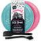 Bugalugs Dog Mat Bowl Lick Mats For Dogs, 100% Food Grade Cat Food Mat & Licky Mats For Dogs - Lick Mat Bowl Reduce Stress & Anxiety, 2x Pet Food Mat Bowl, Spatula & Brush (Pink & Blue)