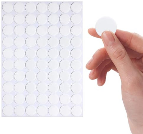 70 Piezas Puntos Adhesivos Doble Cara, Puntos Adhesivos Doble Cara Redondos, 20mm Transparente Adhesivo Redondo, Impermeables