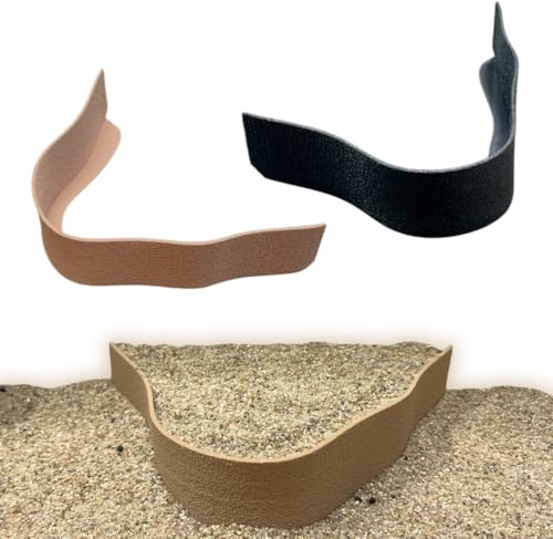 Generisch Aquarium Terrasse - Aquarium Bodengrund Abtrenner & Erhöhung Aquascaping Dekoration (Beige)