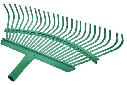 LIFKOME Rastrello da Giardino Acciaio Multi Testa Sostituzione per Foglie e Manutenzione Prato Rake Adatto per Artificiale Strumento Giardinaggio Versatile e Compatto