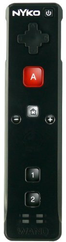 Nyko Wand - Volante/mando (Mando de juegos, Wii, Inalámbrico, 6.1 m, Negro) Black