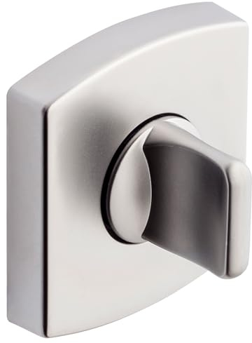 Vachette Rosetten-Set, quadratisch, Ø 52 mm, Rosetten, Muze, Artis, Scupt, für Badezimmertür und Toilette, unsichtbare Befestigung, Platin-Finish