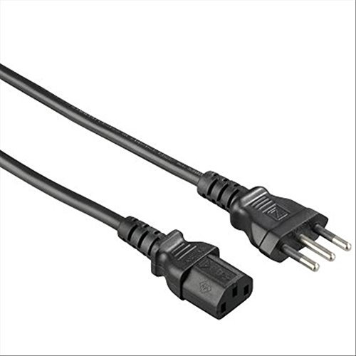 HAMA Cavo alimentazione spina Italiana/IEC 60320 C13 F (VDE), 1,5 metri, nero, 1 stella