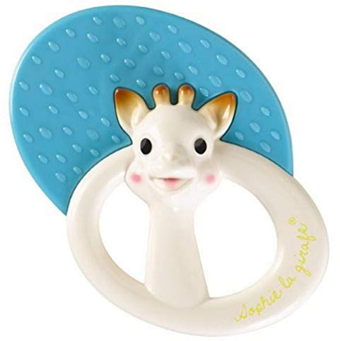 Sophie la Girafe Hochet à Mordiller 2-en-1 Fresh Touch Bébé Dès 3 Mois | Zone souple texturée et grelot | soulagement gencives | facile à attraper | jouet dentition premier âge | idée cadeau enfant