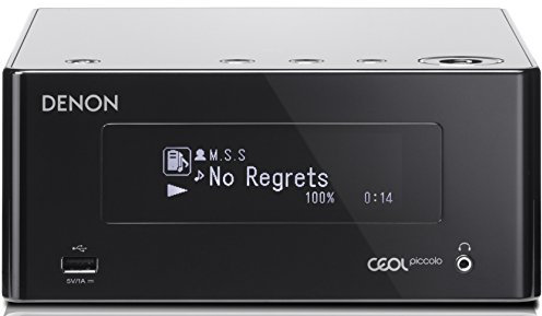 Denon CEOL Piccolo - Receptor de música, con WiFi y Ethernet Negro