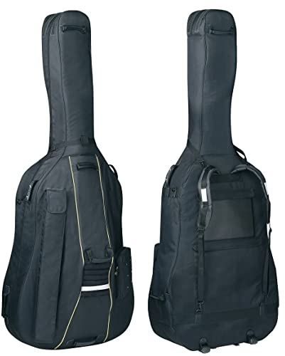 PURE GEWA Kontrabass Gig-Bag Classic 25 mm Polsterung mit 2 Laufrollen 3/4