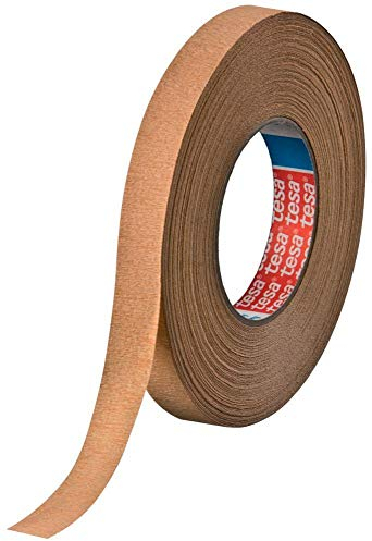 Tesa 04319-00008-00 Kurvenabdeckband Professional hochgekreppt 50mx30mm in gelb-braun