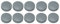 50 Magnete, Ø 24mm, Haftmagnete für Whiteboard, Kühlschrankmagnet, Magnettafel, Magnetwand, Magnet Rund grau