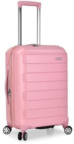 Traveler's Choice Pagosa Unzerstörbares Hartschalengepäck, erweiterbar, Pink, Carry-on, Pagosa Unzerstörbares Hartschalengepäck, erweiterbar
