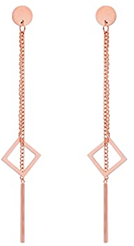 a little something® Ohrringe Karlin | Damen Ohrhänger mit 18 Karat Vergoldung (Gold & Roségold) | Inklusive nachhaltiger Geschenkverpackung mit FSC®-Zertifikat