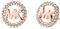 Michael Kors Ohrstecker mit Ton-Logo, Pavé-Fassung, rose gold, One Size, Ohrstecker