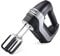 Hamilton Beach - Elektrischer Handmixer mit 7 Geschwindigkeiten, Digitaler Handrührer mit leisem Gleichstrommotor, Rührgerät mit Softscrape-Rührbesen, Schneebesen & Knethaken, Schwarz (62655-CE)