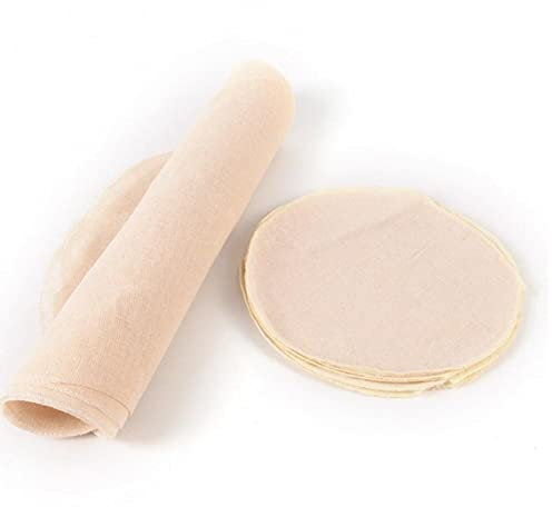 TOSSPER 5pcs Mulltuch Steampot Baumwolle Brot Mat Feine Musselin-tücher Für Butter Kochen Sieb Backen Dia 30cm