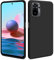 HSP Case for Xiaomi Redmi Note 10 / 10s [Dust-repellent] Cell Phone Case | Premium TPU Silicone Case Protective Case | Scratch-resistant Shockproof Drop Protection | Camera Protection Screen Black