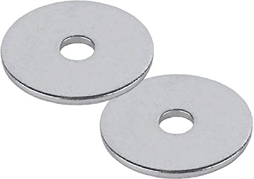 TERF® 100 piezas de acero chapado en zinc M5/5 mm x 20 mm reparaciones planas Penny Arandelas guardabarros arandela 5 mm agujero y 20 mm hacia fuera lado de gran diámetro
