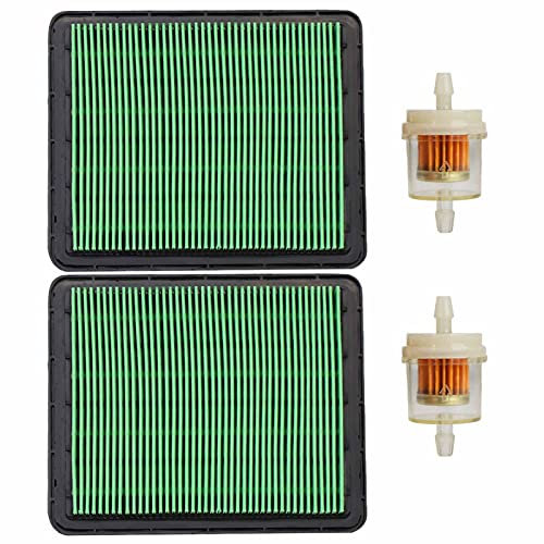 HOODELL Lot de 2 filtres à air GCV160, filtre à air durable GC160 avec filtre à carburant, filtre à air professionnel 17211-ZL8-023 pour tondeuse à gazon Honda GCV190 GC190 GCV135 GC135 GX100