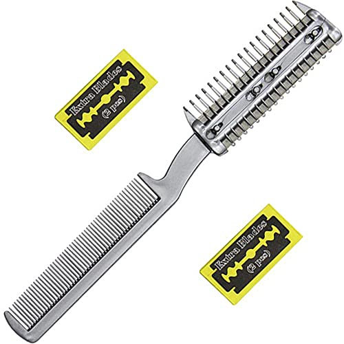 Bontannd 1 Stück Haustier Hund Haarschneider Kamm Schneideschnitt Mit 2 Klingen Pflegen Razor Dünner Hund Kämme Kämme Hund Katze Haar Pinsel U. Kamm