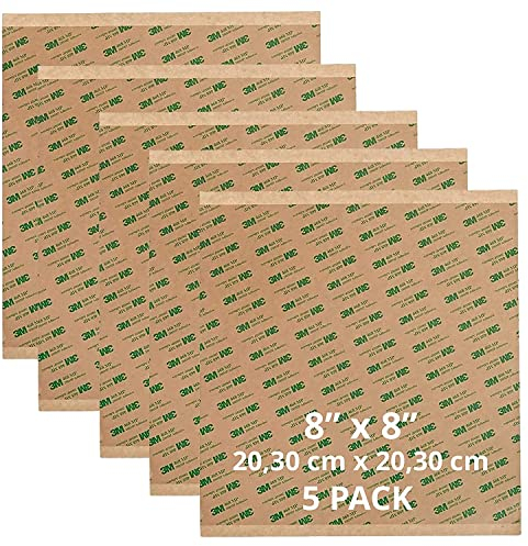 ACIT - 468 MP, biadesivo transfer, 5 fogli (8'' 20,30 cm x 20,30 cm)