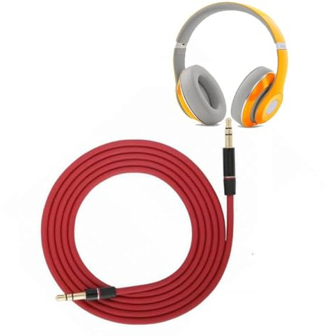 V-MOTA Studio Audio I Cable Compatible with Beyerdynamic/Philps/Audio-Technicae/JVC/Speakers/Mp3/Mp4/Computer/Flat Computer Headphones,3.5 to 3.5mm,4.2 Foot, 1.25 m Cable