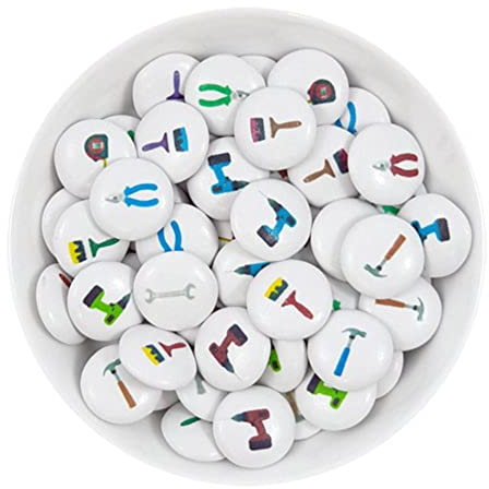 Schokolinsen bedruckt Motiv - Werkzeug - Vollmilchschokolade (1000)