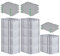PROREGAL SparSet 10x Eurobox NextGen Grip mit Auflagedeckel & 4 grünen Schiebeschnappverschlüssen, HxBxT 32x40x60cm, 65 L, Grau, Griffe geschlossen, Eurobehälter, Transportbox