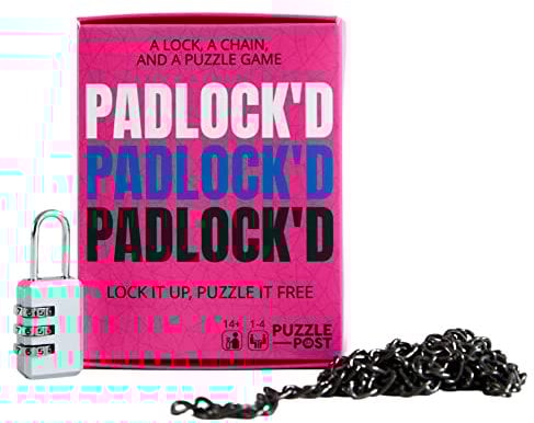 Escape Room Puzzle Gift | Wrap Your Gift in an Escape Room | Padlock’d: Philippines – With Real Padlock & Chain | Perfect for Gifting
