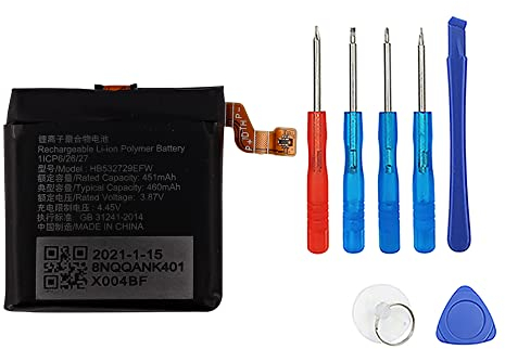 Swark HB532729EFW Batería Compatible con Huawei Smart Watch GT2 PRO 1.39 pulgadas (no apta para GT2) con herramientas