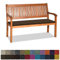 Orumrud Bankauflage Stuhlkissen Bankkissen mit Krawatte Waschbar,150x35x3cm，2 3 4-Sitzer Sitzkissen rutschfeste Auflage für Gartenbank,Küche,Terrasse Innen und Außenbereich，tiefes warmes braun