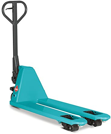 Ameise Hubwagen PTM extraschmal | 2.000 kg Tragkraft | 1.150 mm Gabellänge | 450 mm Gabeltragbreite | Lenkrad aus laufruhigem Vollgummi | Einfach-Gabelrollen aus robustem Polyurethan