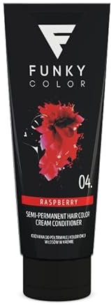 FUNKY COLOR RASPBERRY 04, Semipermanent Haarfärbung, Semipermanent Hair color. (28 Farben).