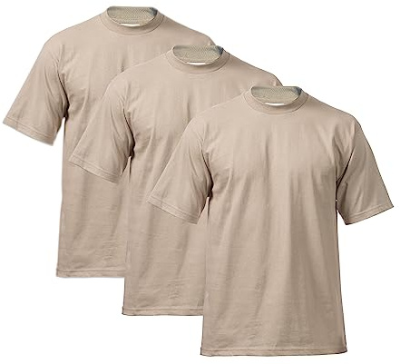 Pro Club Herren 3-Pack Heavyweight Cotton Short Sleeve Crew Neck T-Shirt T-Shirt (3er Pack)