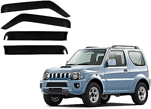 DTGTEX Auto Windabweiser Regenabweiser für Suzuki Jimny MK3 JB23-JB53 2005-2018, Auto TüR Seitenscheiben Windabweiser Regen Abweisend Regenschutz Zubehör