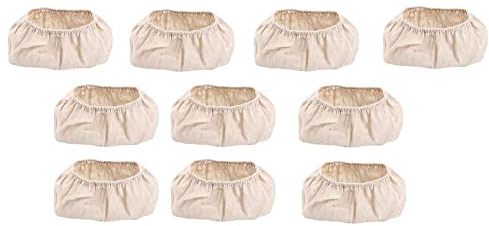 Povxlum 10Pcs Oval Bread Proofing Basket Cloth Liners Sourdough Bakery Basket Towel Fermentation Mat Cheese Cloth Baking Dough for Cooking Strainer Kitchen Baking 25 * 15 * 8cm