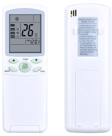 GOUYESHO YR-H17 Mando a Distancia de Repuesto YR-D03 YR-D01 YR-D02 Compatible con Haier AC Control Remoto