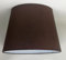 40 cm Lampenschirm, Baumwollstoff mit weißer PVC-Rückseite, handgefertigtes Produkt, für Tischlampe, Stehlampe (Braun)