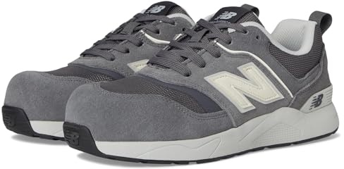 New Balance Elite Lite EH Composite Toe Men's Industrial Work Shoes, Grey White, Size 11, Medium, Lightweight Work Shoes for Men, Electrical Hazard & Slip Resistant