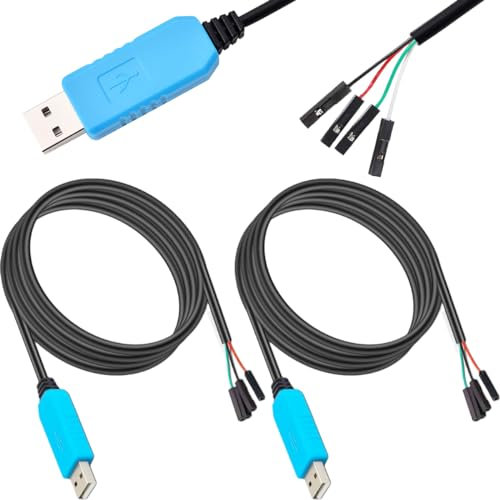 Youmile 2 Stück USB zu TTL Serielles Kabel PL2303 PL2303GL Unterstützung WIN 11 anstelle von PL2303TA Debug Control Download Kabel Serieller Konverter Download Flash Kabel 5V