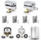 Duschtürrollen Duschtür Rollen 23mm Duschtür Rollen Ersatzteile 4pcs Ersatzrollen für Duschtüren Duschkabinen Rollen Ersatzteile Passend für Glastüren 4-6mm (23mm 4pcs)