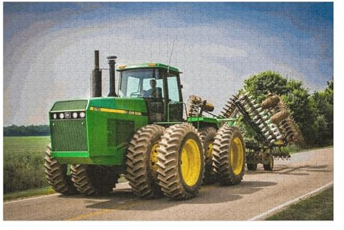 Traktor Puzzle Für Erwachsene 1000 Teile Premium 100% Recyceltes Brett Zum Lernen, Lernspielzeug, Familienspiele Kinder Holzpuzzle (75×50cm)