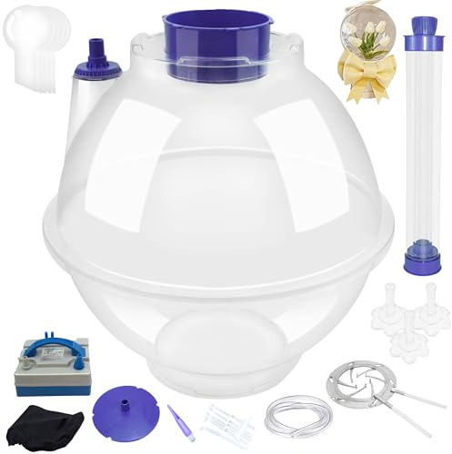 Large Balloon Stuffer Machine Kit With Flower Tube, Stuffing Tool for DIY Rose Bouquet Gifts, Birthday Party and Christmas Decoration