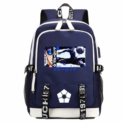 Charous Anime Manga BLUE LOCK Oxford Cloth Cartoon Backpack School College Bag Used for Isagi Yoichi Fans Cosplay Gift