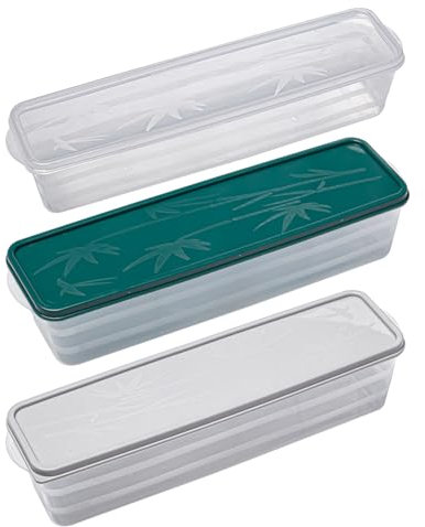 Rebanky 3 Piezas Envases para Espaguetis Contenedores de Espaguetis Caja de Almacenamiento para Fideos Recipientes para Pasta y Legumbres Contenedores de Pasta Rectangular para Alimentos Secos