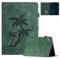 Coque pour iPad Mini A17 Pro 2024/ iPad Mini 7 2024 / iPad Mini 6 2021 8,3 Pouces Housse de Protection Multi-Angles Étui en Cuir PU avec Fente pour Carte, Auto Réveil/Sommeil, Vert