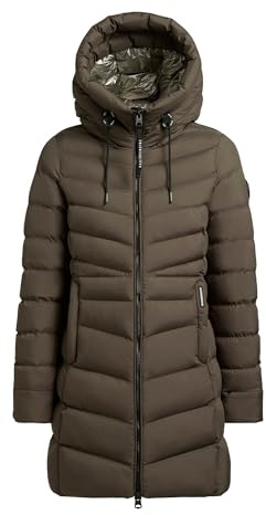 khujo Tuhani4 Damen Wintermantel Steppmantel Mantel Winterjacke (DE/NL/SE/PL, Alphanumerisch, M, Regular, Regular, NATURE-GREEN)