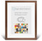 PuzzelMax Puzzlerahmen Bilderrahmen Posterrahmen 50x75 cm Nussbaum Dunkel Dekor 75x50 cm mit klarem Kunstglas