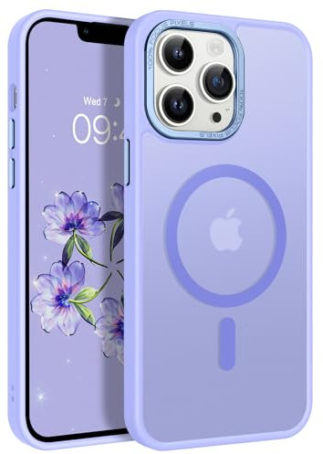 GaoBao Cover per iPhone 13 Pro 6,1” [Compatibile con Magsafe] Custodia Opaco Magnetica Sottile e Traslucida, Protezione Antiurto e Antigoccia, Protettiva Anti-Improntaper (Viola Lavanda)