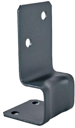 Versatile Anthracite Grey Bolt Down Pergola Post Support