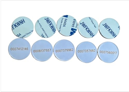 EM4100 RFID-Klebstoff, 25 mm, PVC-ID-Karten, 125 kHz Schlüsselanhänger, nur lesbar, hochwertig, 10 Stück