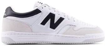 NEW BALANCE Men's 480 Sneaker, White Black, 10.5 UK